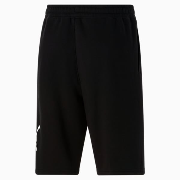 Logo Men's 10" Shorts, Cotton Black-Puma White, extralarge